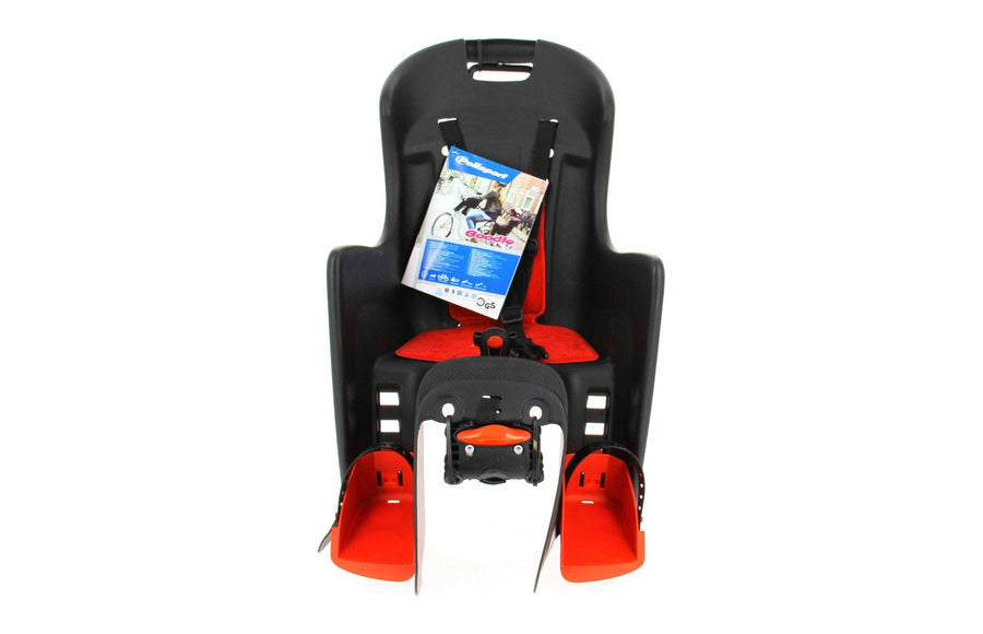 Polisport Boodie fixation cadre de face, repose-pieds rouges