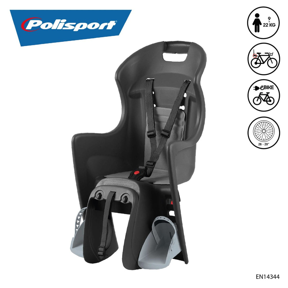 Polisport Boodie porte-bagages, enfant de 9 à 22 kg, EN 14344