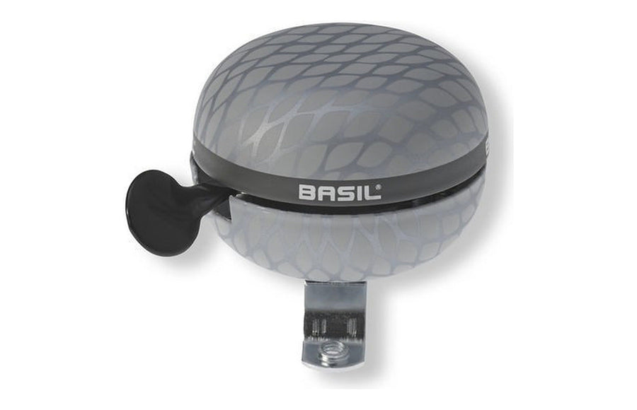 Sonnette vélo Basil Bell – argent métallisé – la sonnette 60 mm