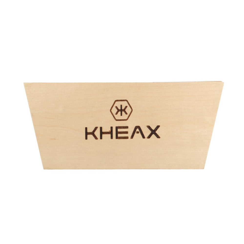 Support vélo mural KHEAX en hêtre avec tiroir