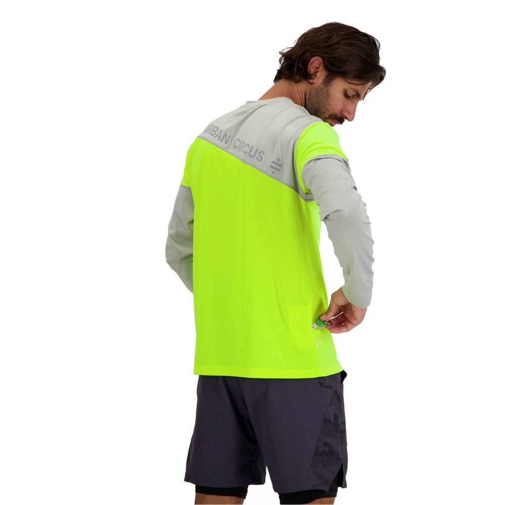 T-shirt vélo manches longues Urban Circus Aerotech Gris/Jaune photo 2