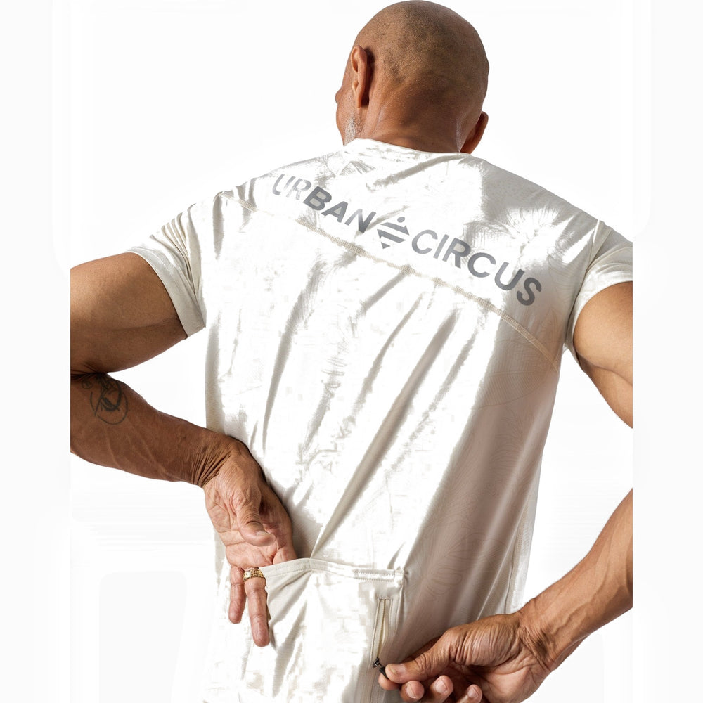 T-shirt vélo ultra respirant Urban Circus Aerotech Blanc motif photo 3