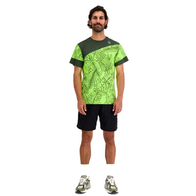 T-shirt vélo ultra respirant Urban Circus Aerotech Kaki motif photo 1