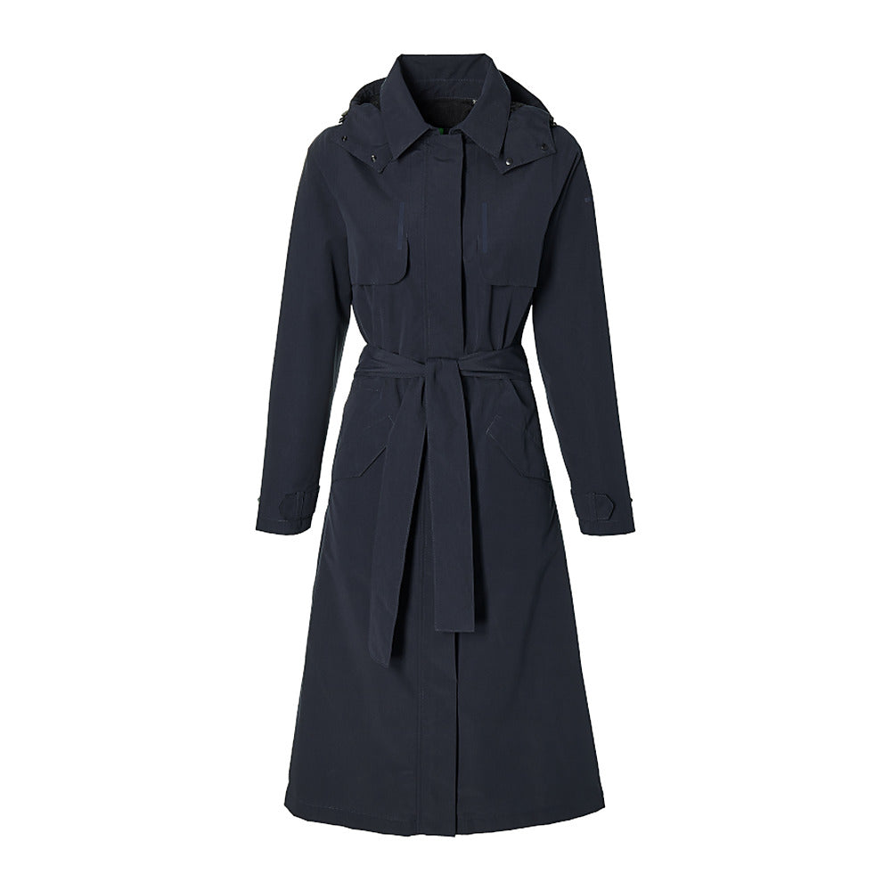 Trench-coat de pluie vélo Basil Mosse femme coloris Bleu Nuit - vue de face