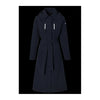 Trench-coat de pluie vélo Basil Mosse femme coloris Bleu Nuit - les deux fermetures eclair frontales