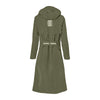 Trench-coat de pluie vélo Basil Mosse femme coloris Vert Olive - vue de dos