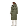 Trench-coat de pluie vélo Basil Mosse femme coloris Vert Olive - portee de dos