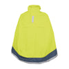 Cape de pluie vélo Tucano Urbano Garibaldina Plus 2G jaune fluo, vue de face sur fond blanc