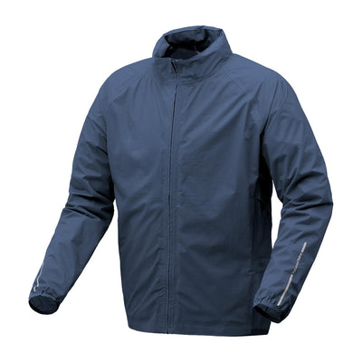 Veste de pluie vélo Tucano Urbano Nano Rain Ultra Hydroscud bleu foncé, vue de face sur fond blanc