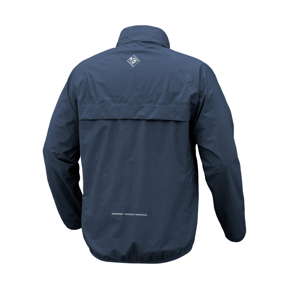 Veste de pluie vélo Tucano Urbano Nano Rain Ultra Hydroscud bleu foncé, vue de dos