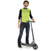 Gilet coupe-vent réversible vélo Tucano Urbano Nano Switch porté côté jaune fluo
