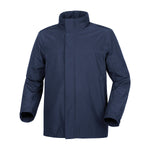 Veste de pluie vélo Tucano Urbano Rain Over Hydroscud bleu foncé, vue de face sur fond blanc