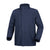 Veste de pluie vélo Tucano Urbano Rain Over Hydroscud bleu foncé, vue de face sur fond blanc