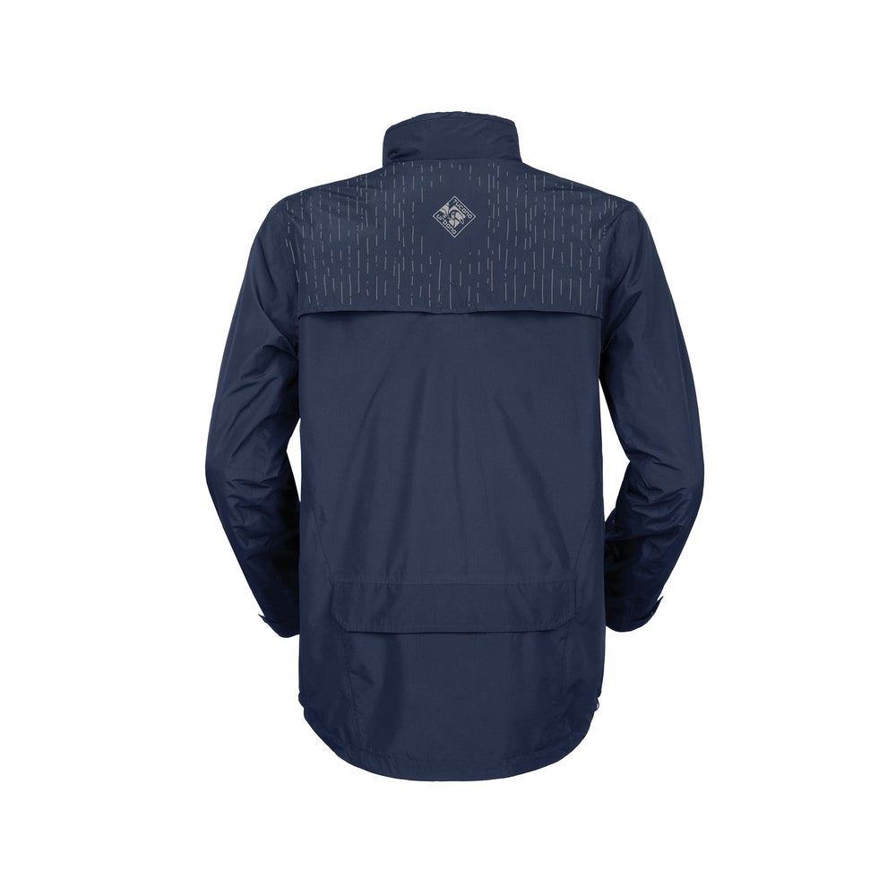 Veste de pluie vélo Tucano Urbano Rain Over Hydroscud bleu foncé, vue de dos
