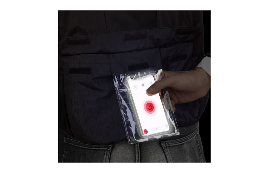 Poche dorsale extractible pour smartphone de la Rain Over