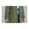 Veste de pluie vélo Basil Mosse Parka femme coloris Vert Olive - poches laterales et zip