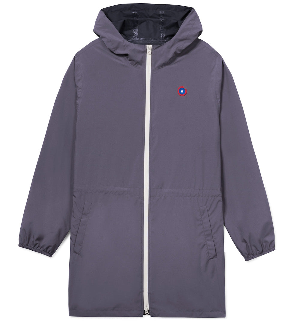 Long Waterproof Rain Jacket - Fleet - Amelot Classic