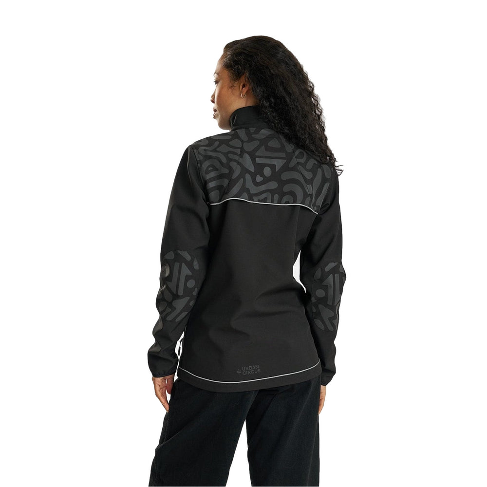 Veste softshell polaire vélo Urban Circus Orso Noir motif photo 3