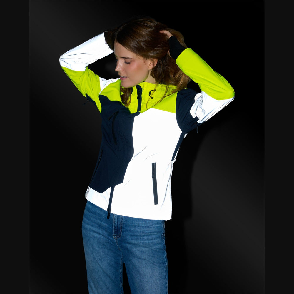 Veste vélo réversible certifiée Urban Circus REPOP Bleu/Jaune photo 3