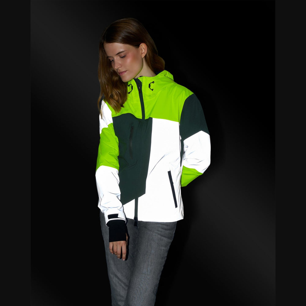 Veste vélo réversible certifiée Urban Circus REPOP Kaki/Vert photo 3