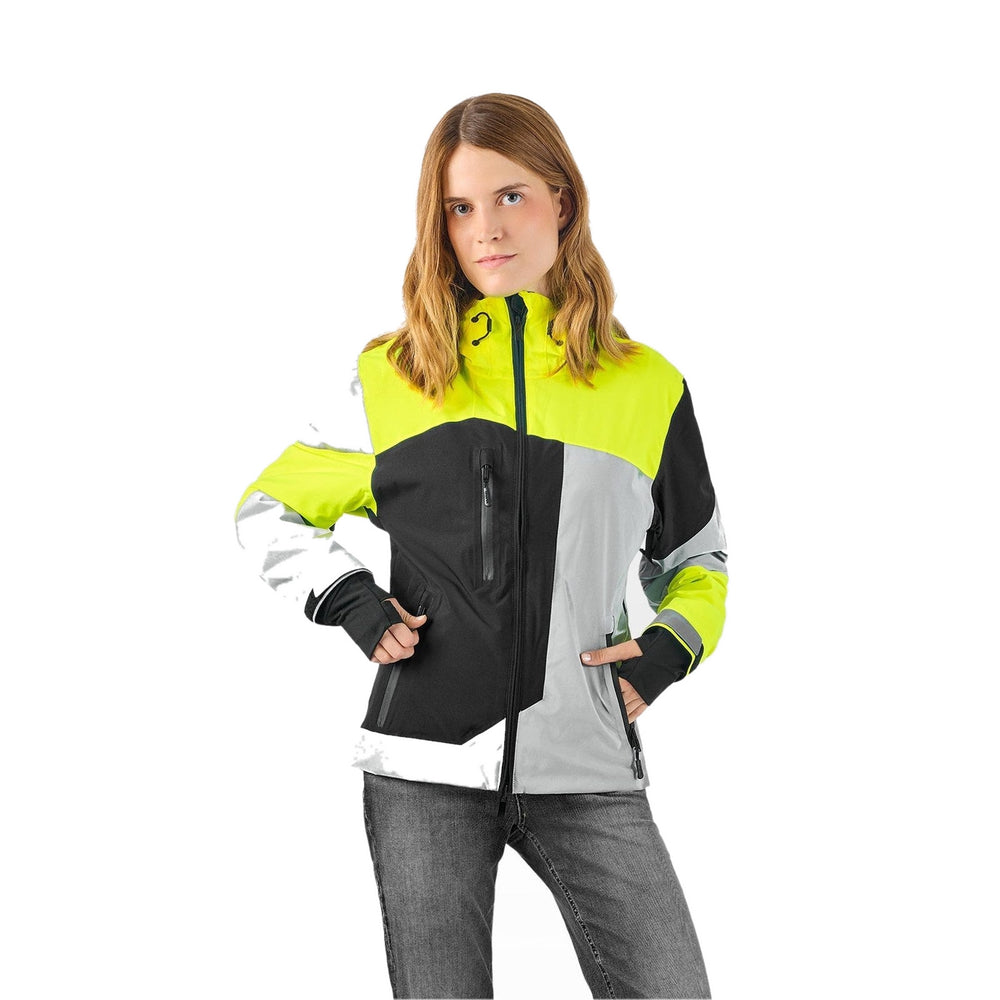 Veste vélo réversible certifiée Urban Circus REPOP Noir/Jaune photo 4