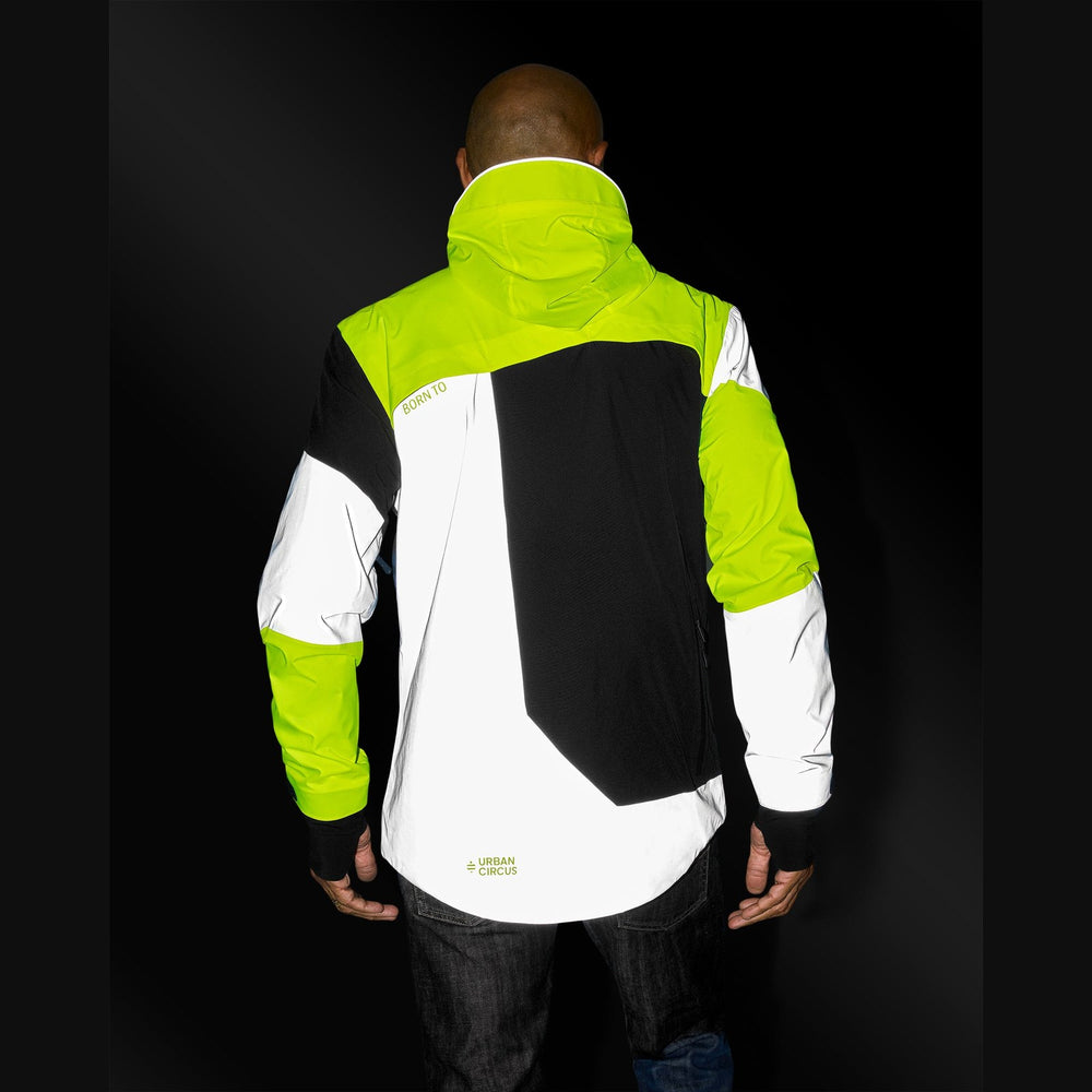Veste vélo réversible certifiée Urban Circus REPOP Noir/Jaune photo 5
