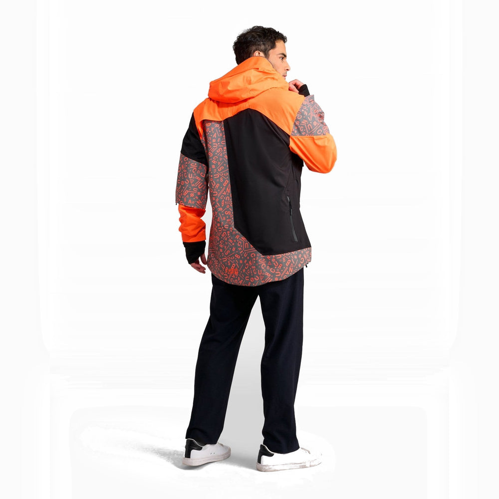 Veste vélo réversible Urban Circus REPOP motif Noir/Orange motif photo 3