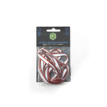 Red TOAD reflective laces